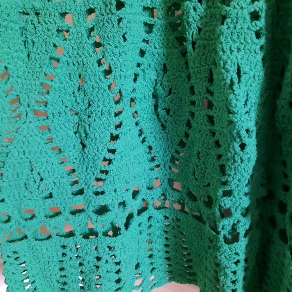 Stunning Handmade Crochet Lace Plus Size Dress 1X - 2X - Picture 10 of 13